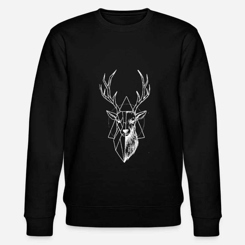 schwarzwald hirsch hirschkopf - Stanley/Stella Unisex Bio-Sweatshirt CHANGER  - Schwarz