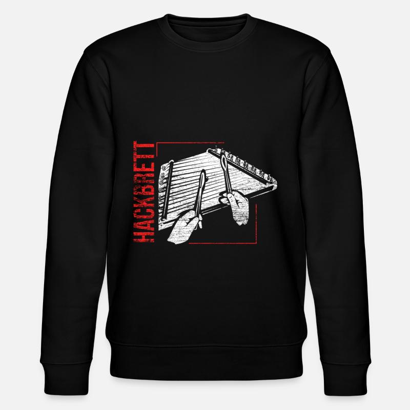 Kastenzither Hackbrett - Stanley/Stella Unisex Bio-Sweatshirt CHANGER  - Schwarz