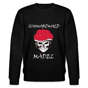 schwarzwaldmädel schwarzwald schwarzwaldmarie - Stanley/Stella Unisex Bio-Sweatshirt CHANGER  - Schwarz - Vorne - Nik (191cm) & Marisol (170cm)