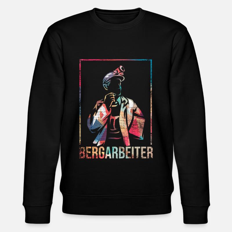 Miner mining buddy - Stanley/Stella CHANGER Unisex Organic Sweatshirt - black