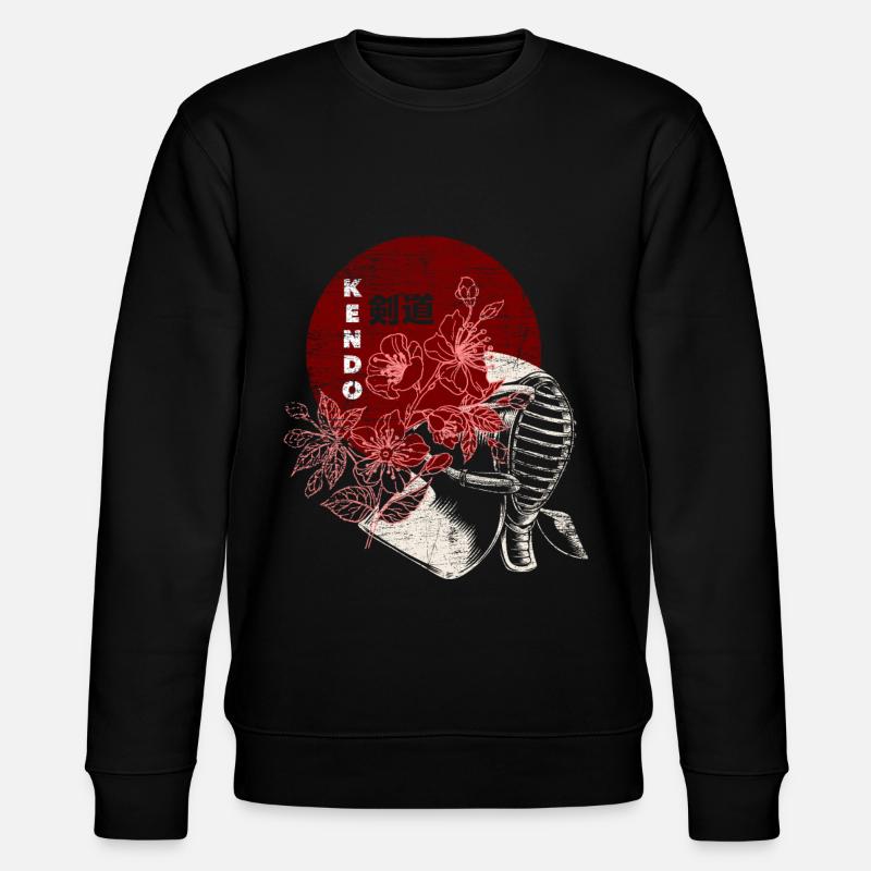 Kendo-Mädchen - Stanley/Stella Unisex Bio-Sweatshirt CHANGER  - Schwarz