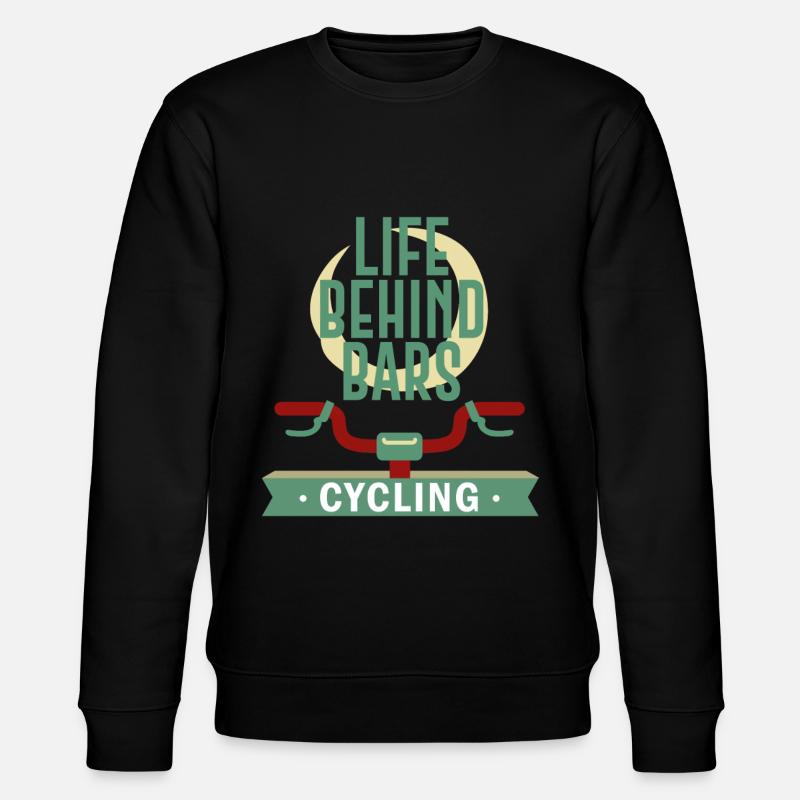 Life Behind Bars - Radfahren - Stanley/Stella Unisex Bio-Sweatshirt CHANGER  - Schwarz