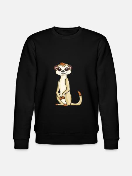 Erdmännchen - Stanley/Stella Unisex Bio-Sweatshirt CHANGER  - Schwarz