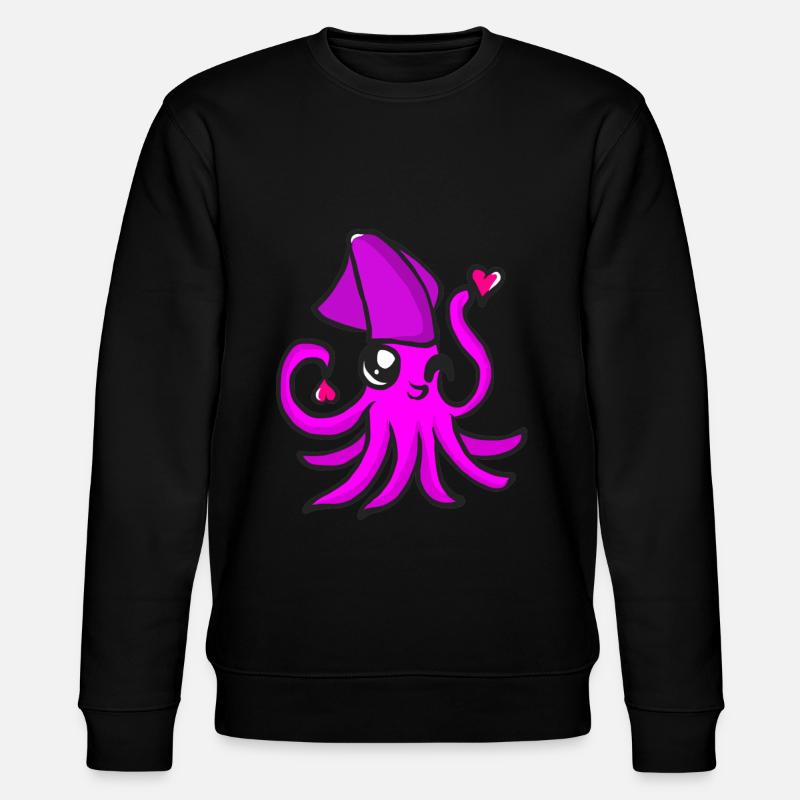 TINTENFISCH - Stanley/Stella Unisex Bio-Sweatshirt CHANGER  - Schwarz