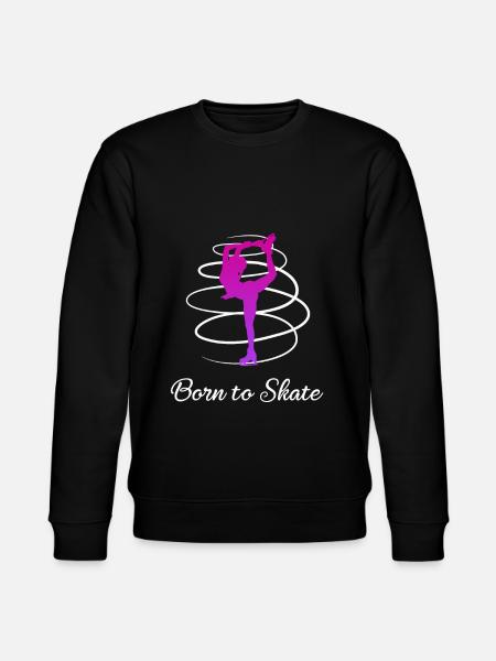 Mädchen Eiskunstlauf Eiskunstlauf Eiskunstläufer - Stanley/Stella Unisex Bio-Sweatshirt CHANGER - Schwarz