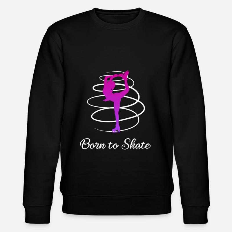 Mädchen Eiskunstlauf Eiskunstlauf Eiskunstläufer - Stanley/Stella Unisex Bio-Sweatshirt CHANGER  - Schwarz