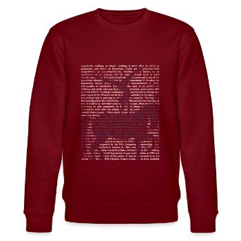 Voltigieren - Stanley/Stella Unisex Bio-Sweatshirt CHANGER  - Burgunderrot - Vorne - Nik (191cm) & Marisol (170cm)