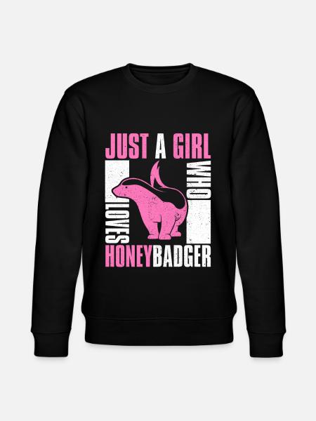 honey badger - Stanley/Stella CHANGER Unisex Organic Sweatshirt - black