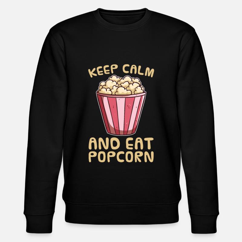 Popcorn - Stanley/Stella Unisex Bio-Sweatshirt CHANGER  - Schwarz