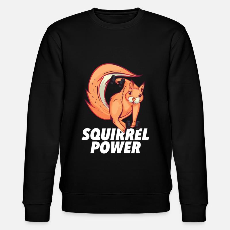 squirrel - Stanley/Stella CHANGER Unisex Organic Sweatshirt - black