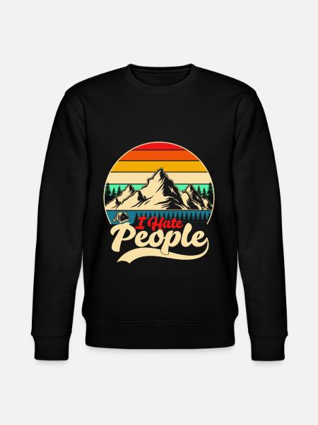 I Hate People - Stanley/Stella Unisex Bio-Sweatshirt CHANGER - Schwarz