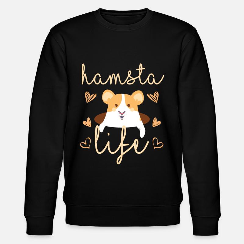 Hamster - Stanley/Stella Unisex Bio-Sweatshirt CHANGER  - Schwarz