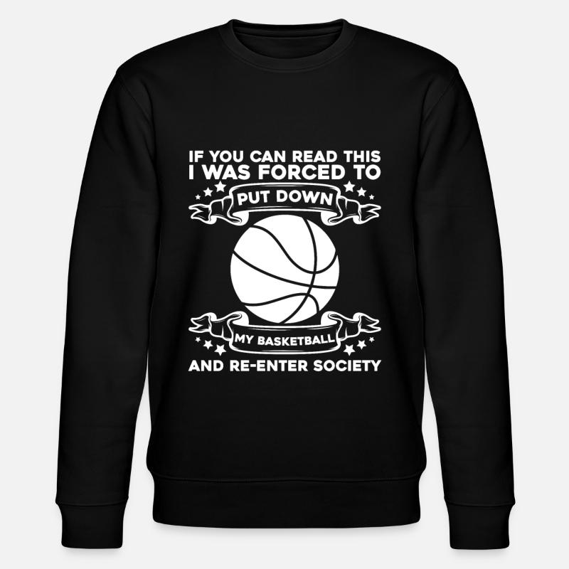 Basketteur de basket-ball - Sweat bio CHANGER Stanley/Stella Unisexe - noir