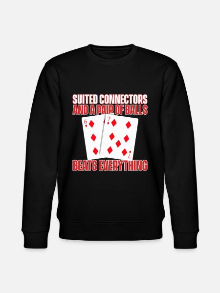 Poker Poker Player Texas Holdem - Stanley/Stella CHANGER Unisex Organic Sweatshirt - black