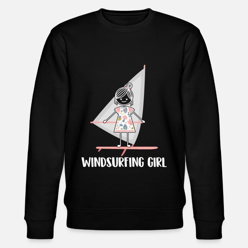 Windsurfing Windsurfen - Stanley/Stella Unisex Bio-Sweatshirt CHANGER  - Schwarz