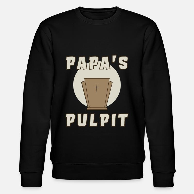 Papas Kanzel - Stanley/Stella Unisex Bio-Sweatshirt CHANGER  - Schwarz