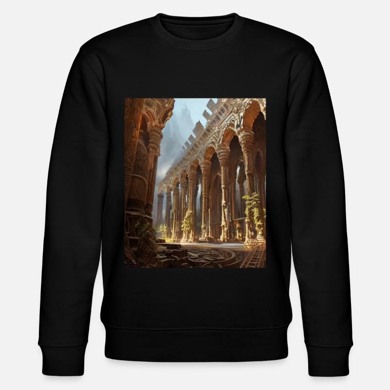 Mythologie grecque Temple Ruines Grèce - Sweat bio CHANGER Stanley/Stella Unisexe - noir