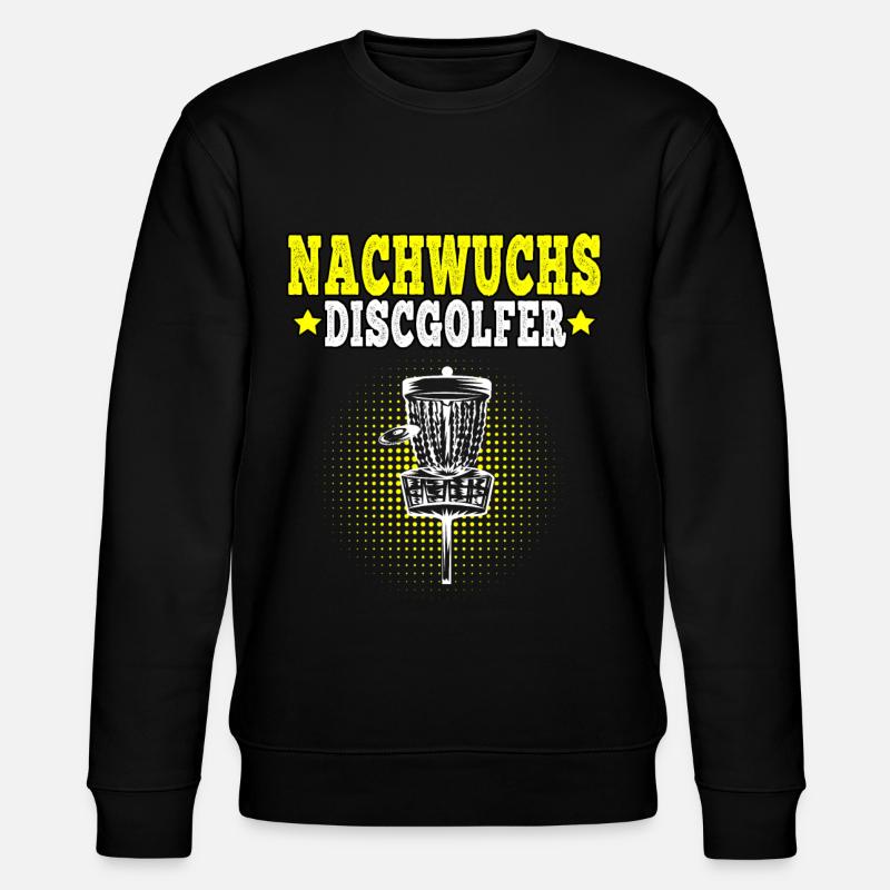 Discgolf Nachwuchs Discgolfer Disc Golf - Stanley/Stella Unisex Bio-Sweatshirt CHANGER  - Schwarz