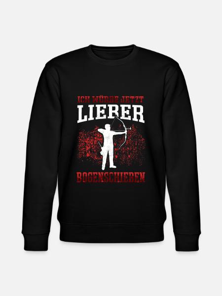 Lieber Bogenschießen Bogenschütze Bogenschützen - Stanley/Stella Unisex Bio-Sweatshirt CHANGER - Schwarz