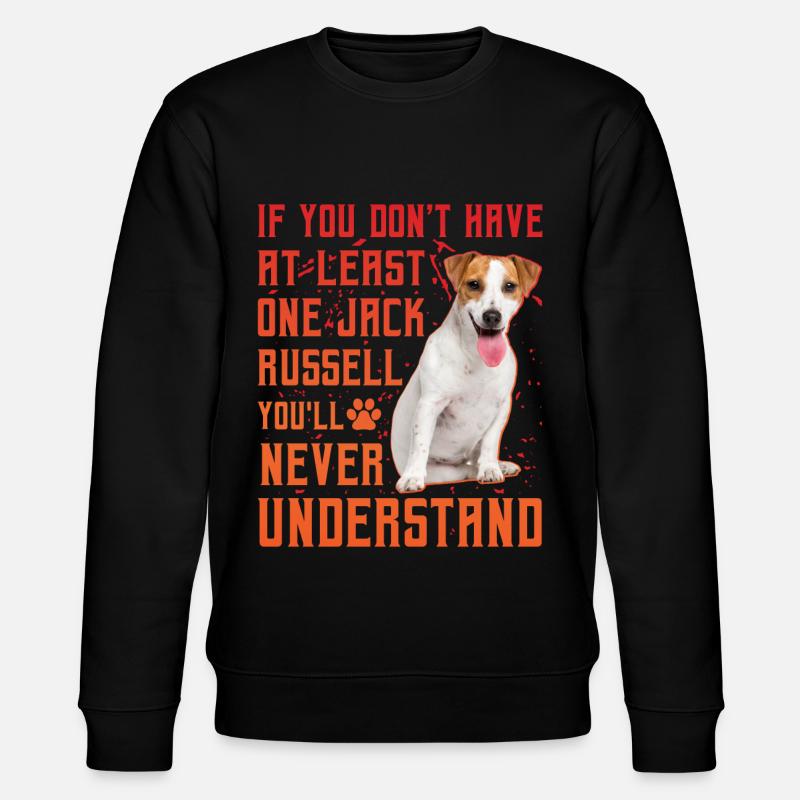 Jack Russell - Stanley/Stella Unisex Bio-Sweatshirt CHANGER  - Schwarz