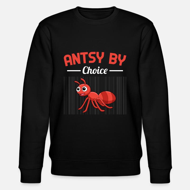 Antsy by Choice - Stanley/Stella Unisex Bio-Sweatshirt CHANGER  - Schwarz