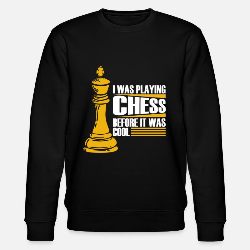 Schach Schachfigur - Stanley/Stella Unisex Bio-Sweatshirt CHANGER  - Schwarz