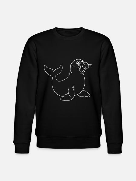 Phoque Lamantin Doux Phoque - Sweat bio CHANGER Stanley/Stella Unisexe - noir