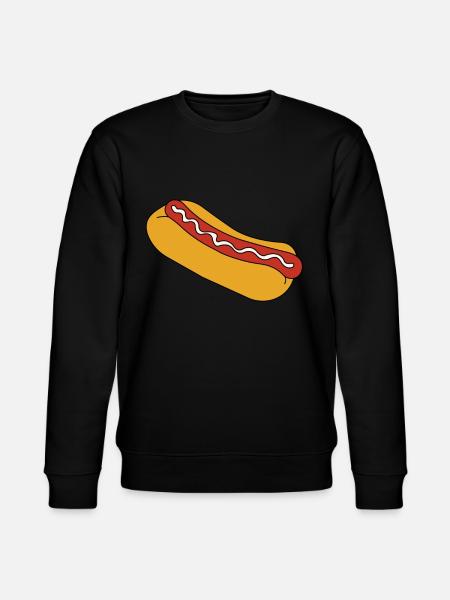 Varmkorv snabbmat korv rullar - Ekologisk sweatshirt CHANGER unisex från Stanley/Stella - svart