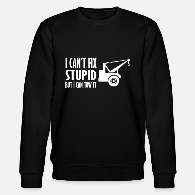 Abschleppwagen Abschleppdienst Abschlepper - Stanley/Stella Unisex Bio-Sweatshirt CHANGER - Schwarz