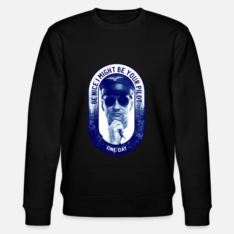 Pilote d’avion Pilote Pilote Pilote - Sweat bio CHANGER Stanley/Stella Unisexe - noir
