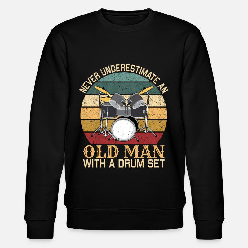 Drummer Drummer Musician - Stanley/Stella CHANGER Unisex Organic Sweatshirt - black