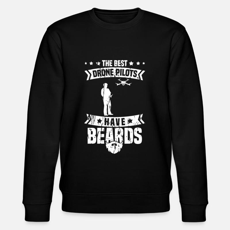 Drone Drone Pilot Quadcopter - Stanley/Stella CHANGER Unisex Organic Sweatshirt - black