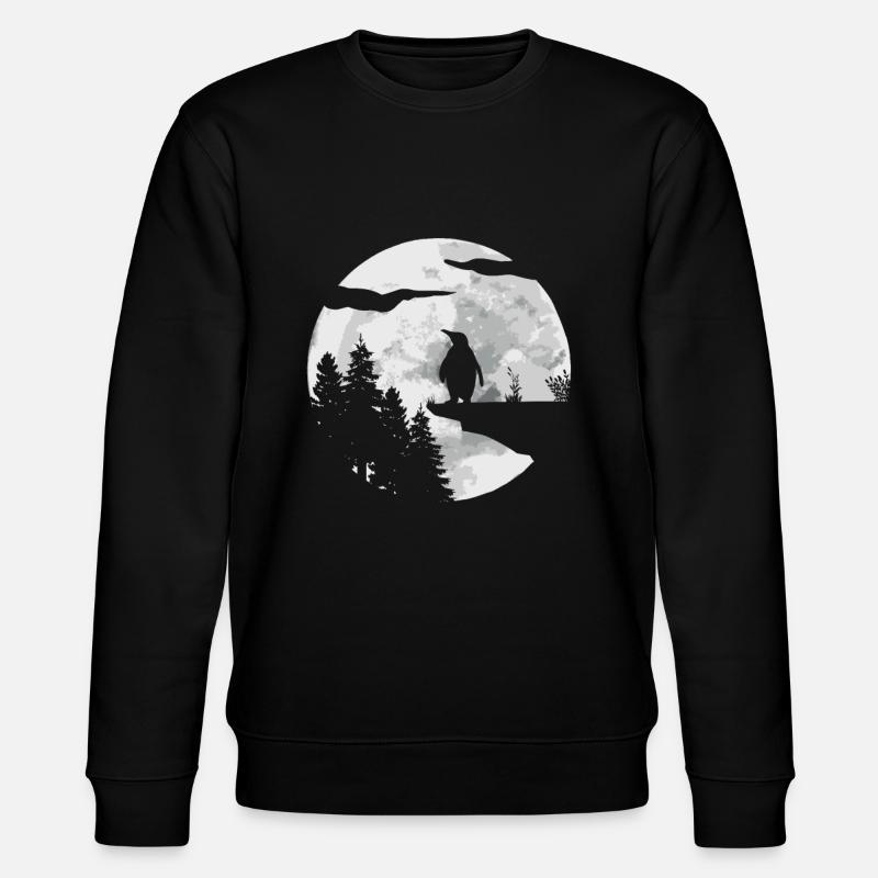 Pinguin - Stanley/Stella Unisex Bio-Sweatshirt CHANGER  - Schwarz