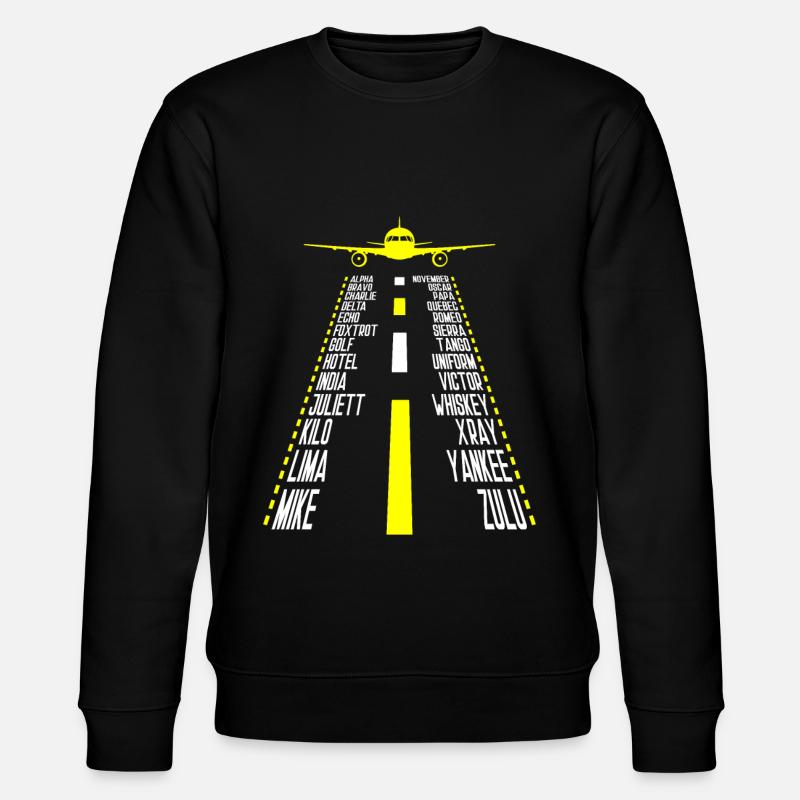Airplane Pilot Pilot Pilot Pilot - Stanley/Stella CHANGER Unisex Organic Sweatshirt - black