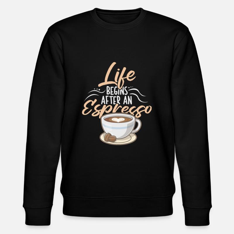 Espresso Kaffee - Stanley/Stella Unisex Bio-Sweatshirt CHANGER  - Schwarz