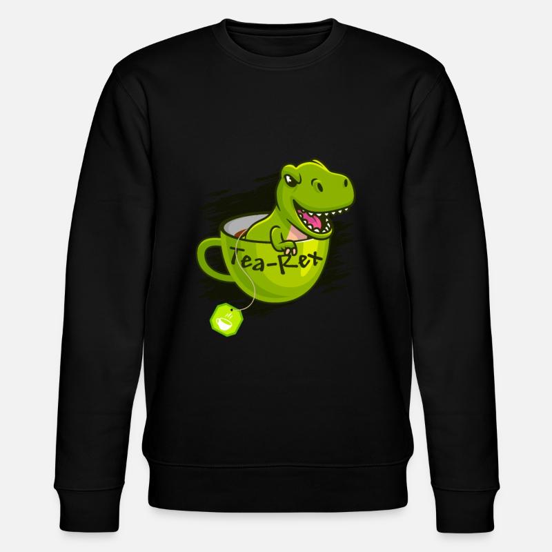 T-Rex Tee Rex Tea Rex - Stanley/Stella CHANGER Unisex Organic Sweatshirt - black
