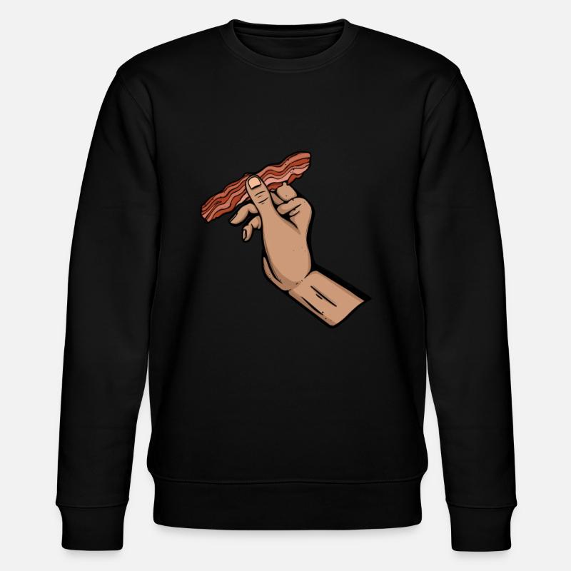 Bacon Speck Frühstück - Stanley/Stella Unisex Bio-Sweatshirt CHANGER  - Schwarz