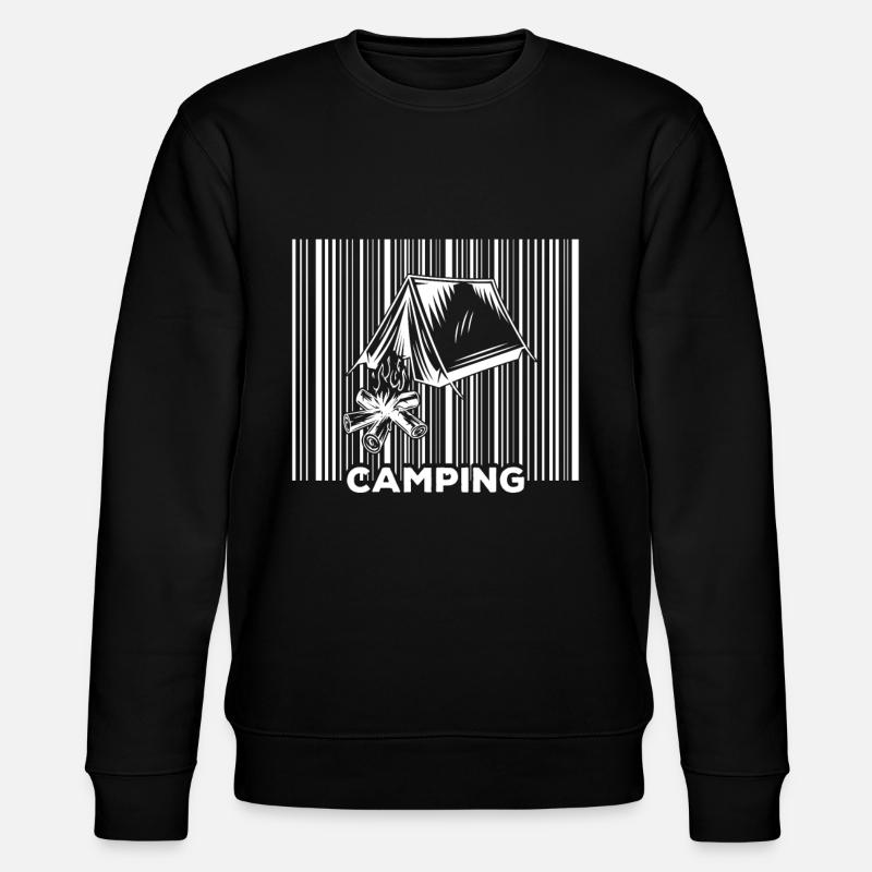 Camping Camping Campsite Camping - Stanley/Stella CHANGER Unisex Organic Sweatshirt - black