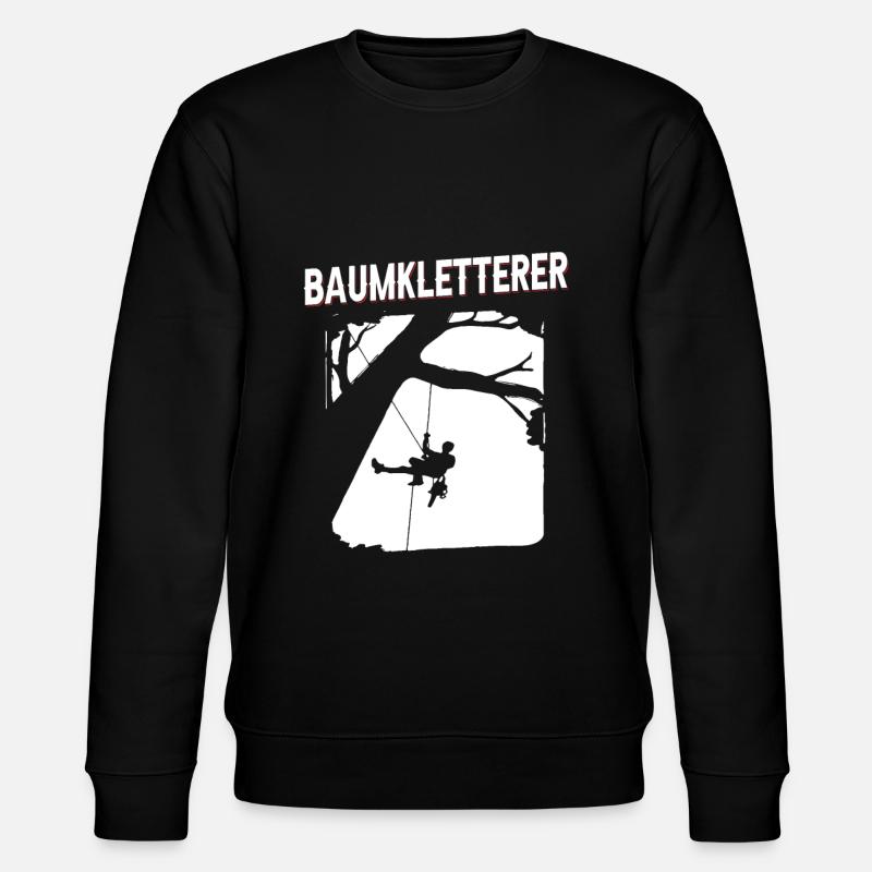 Baumklettern Baumpfleger Arborist Baumkletterer - Stanley/Stella Unisex Bio-Sweatshirt CHANGER  - Schwarz