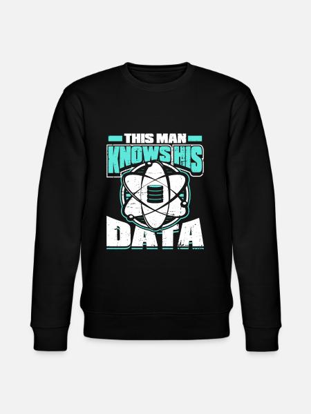 Big Data Science Engineer Scientist Analytiker - Ekologisk sweatshirt CHANGER unisex från Stanley/Stella - svart