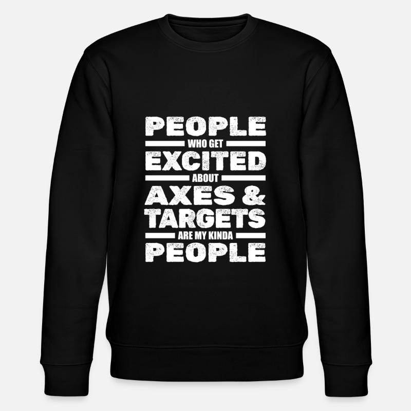 Axe Throw Axe - Stanley/Stella CHANGER Unisex Organic Sweatshirt - black