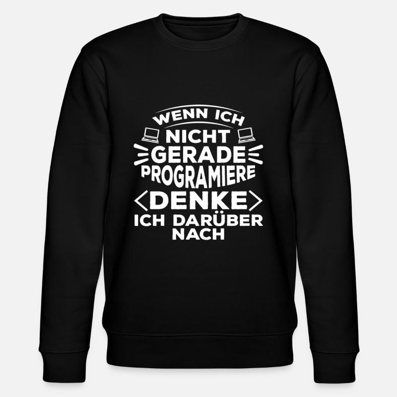 Programmierer Coder Software Entwickler - Stanley/Stella Unisex Bio-Sweatshirt CHANGER  - Schwarz
