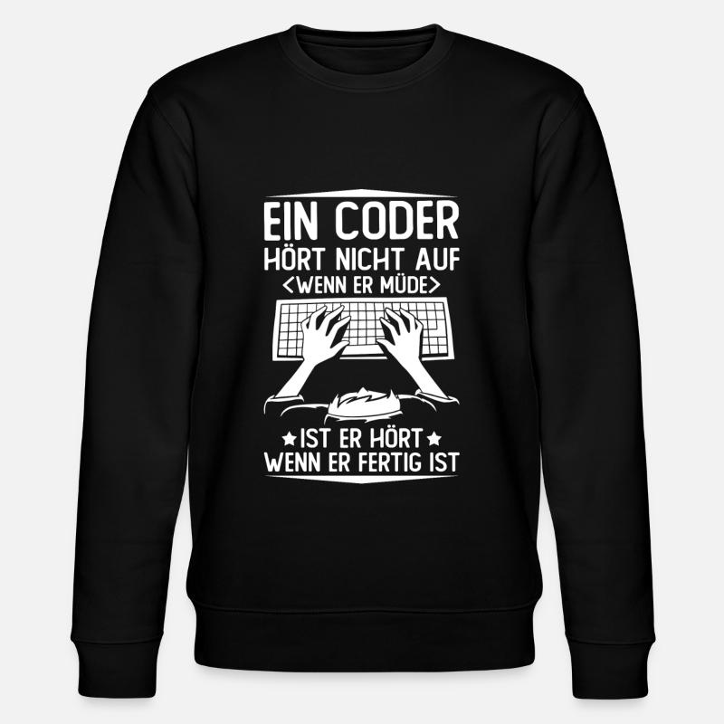 Programmierer Coder Software Entwickler - Stanley/Stella Unisex Bio-Sweatshirt CHANGER  - Schwarz