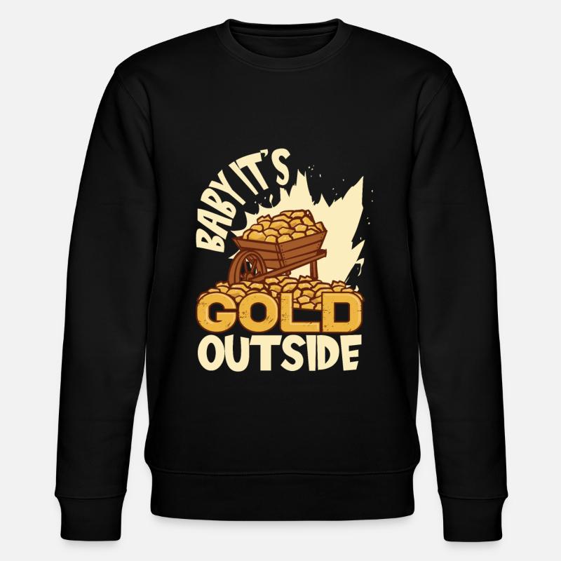 Mine d’or minière - Sweat bio CHANGER Stanley/Stella Unisexe - noir