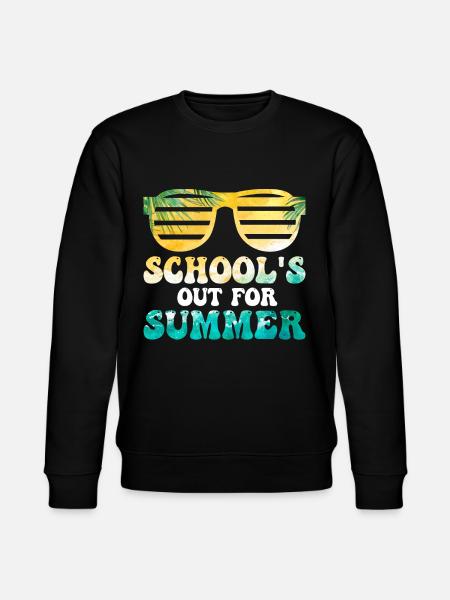 Schule Fertig Sommerferien Spruch - Stanley/Stella Unisex Bio-Sweatshirt CHANGER - Schwarz