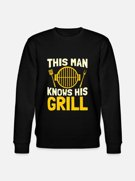 Grill grill master BBQ - Stanley/Stella CHANGER Unisex Organic Sweatshirt - black