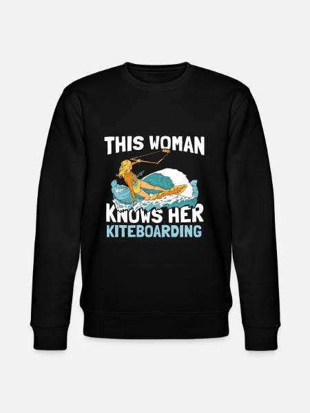 Kitesurfing Kiteboarding Kite Kite Kiten - Stanley/Stella CHANGER Unisex Organic Sweatshirt - black