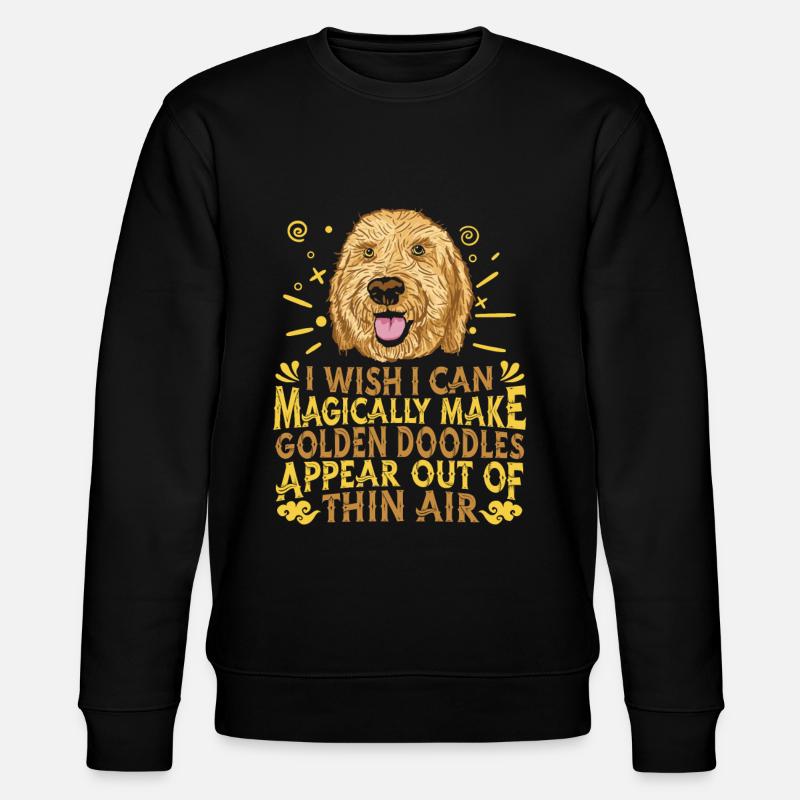 Chien Doodle d’or - Sweat bio CHANGER Stanley/Stella Unisexe - noir