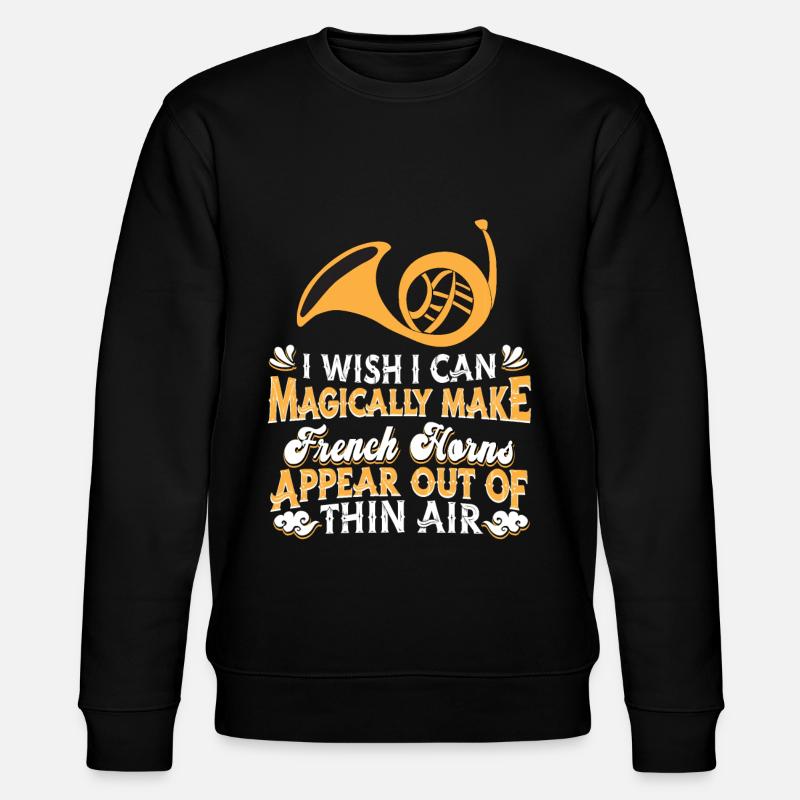 French Horn Hornist - Stanley/Stella Unisex Bio-Sweatshirt CHANGER  - Schwarz