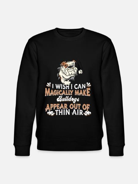 Bulldog Dog - Stanley/Stella CHANGER Unisex Organic Sweatshirt - black